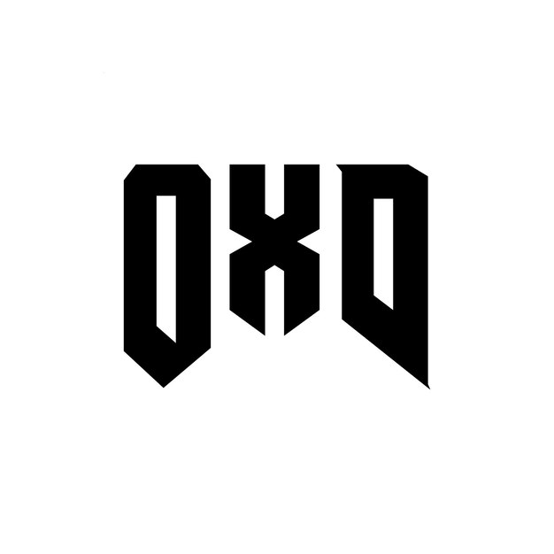 Diseño de logotipo de letra OXD para la compañía de tecnología OXD diseño de logotipo combinación de colores blanco y negro OXD logotipo OXD vector OXD diseño OXD icono OXD alfabeto OXD tipografía diseño del logotipo