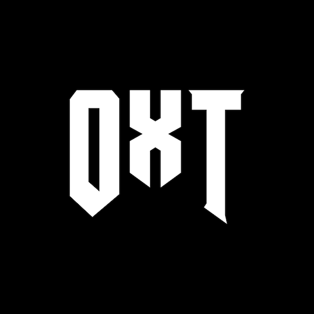 Diseño de logotipo de letra OXT para la compañía de tecnología OXT diseño de logotipo combinación de colores blanco y negro OXT logotipo OXT vector OXT diseño OXT icono OXT alfabeto OXT tipografía logotipo diseño