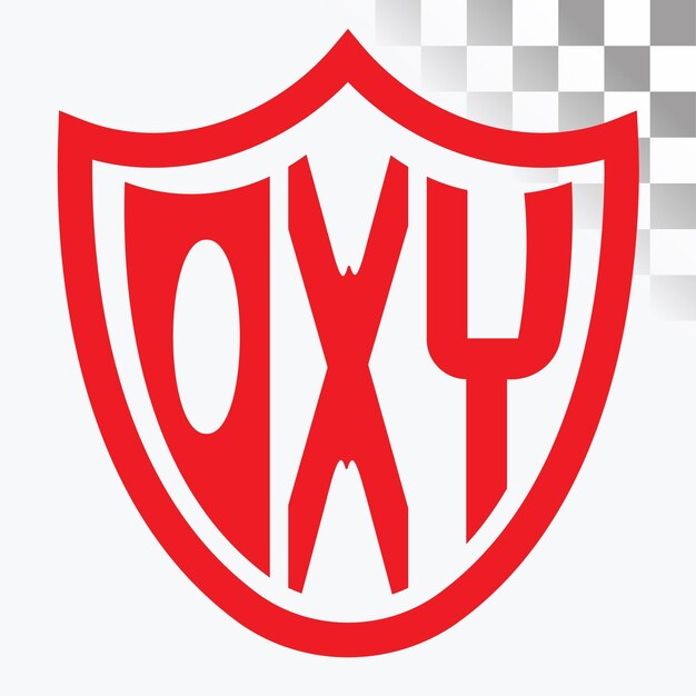 Diseño de logotipo de letra OXY