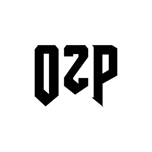 Diseño de logotipo de letra OZP para una empresa de tecnología Diseño del logotipo OZP combinación de colores blanco y negro OZP logotipo Vector OZP diseño OZP icono OZP alfabeto OZP tipografía diseño del logotipo