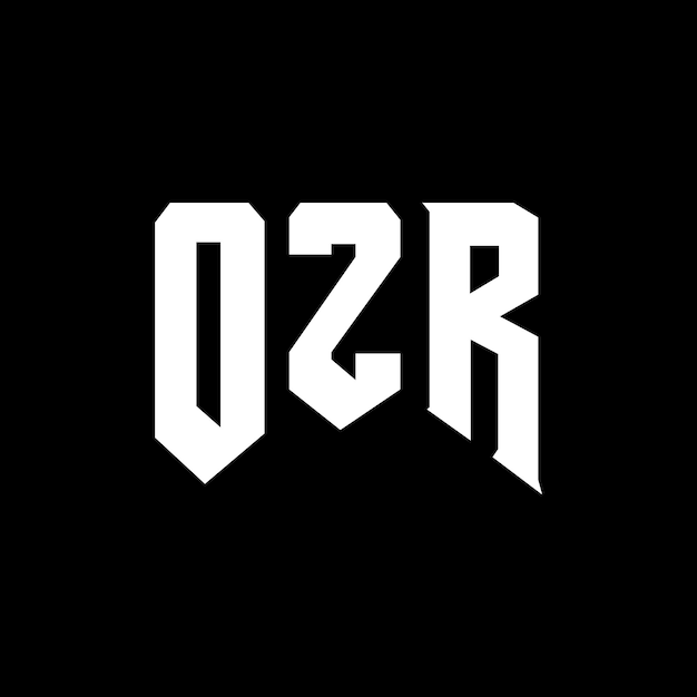 Diseño de logotipo de letra OZR para una empresa de tecnología OZR diseño de logotipo combinación de colores blanco y negro OZR logotipo OZR vector OZR diseño OZR icono OZR alfabeto OZR tipografía logotipo diseño