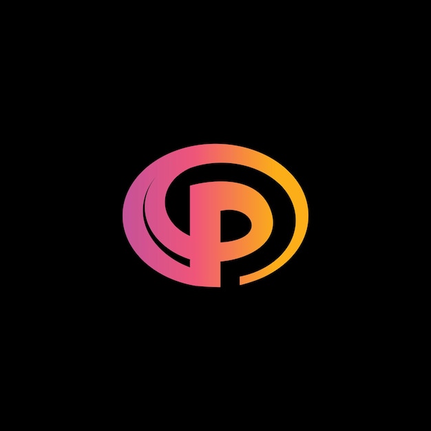 Diseño del logotipo de la letra P Logotipo de diseño de lujo plantilla vectorial de la letra p Logotipo