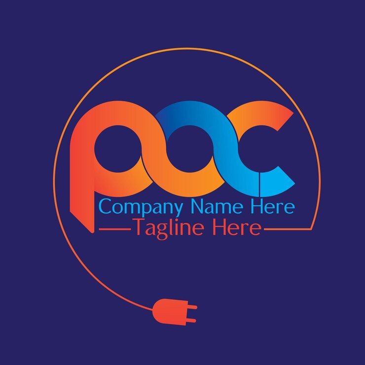 Diseño del logotipo de la letra Pac.
