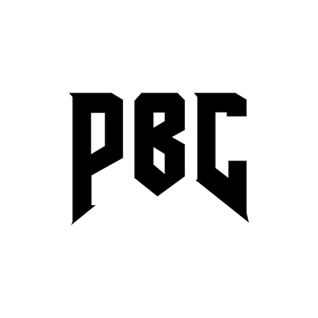 Diseño de logotipo de letra PBC para una empresa de tecnología Diseño del logotipo de PBC combinación de colores blanco y negro Diseño del diseño de logotipo PBC vector PBC Icon PBC alfabeto PBC tipografía Diseño del Logotipo PBC