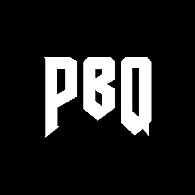 Diseño de logotipo de letra PBQ para una empresa de tecnología Diseño del logotipo PBQ combinación de colores blanco y negro Logotipo PBQ vector diseño PBQ icono PBQ alfabeto PBQ tipografía diseño del logotipo