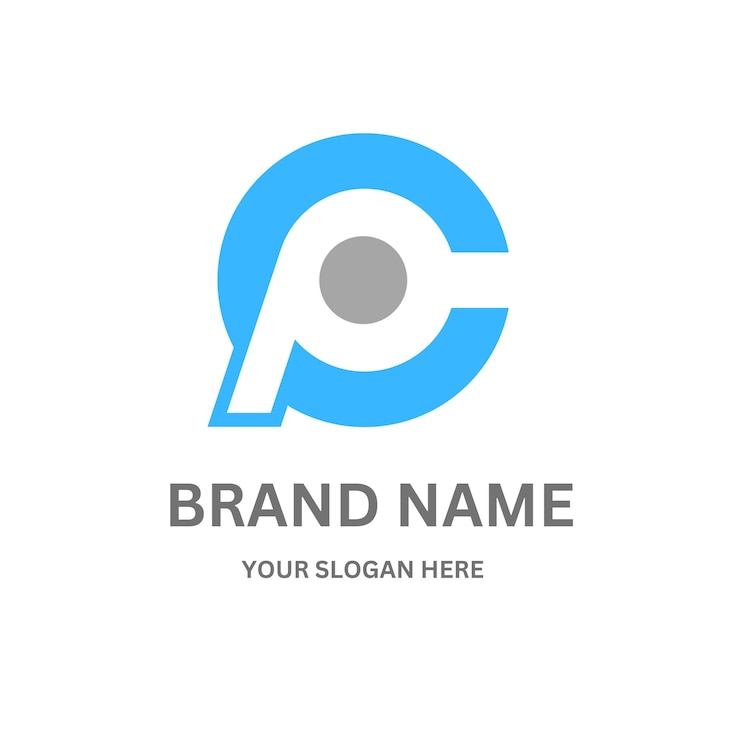 Vector el diseño del logotipo de la letra pc202