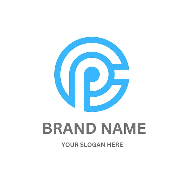 Diseño del logotipo de la letra PC203