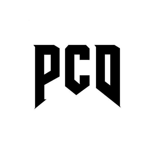 Diseño de logotipo de letra PCD para una empresa de tecnología Diseño del logotipo PCD combinación de colores blanco y negro Diseño del Logotipo PCD Vector PCD Diseño del icono PCD Alfabeto PCD Tipo de diseño del logotipo