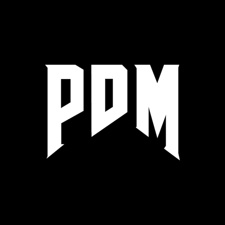Vector diseño de logotipo de letra pdm para una empresa de tecnología diseño del logotipo pdm combinación de colores blanco y negro pdm logo pdm vector pdm diseño pdm icono pdm alfabeto pdm tipografía diseño del logotipo