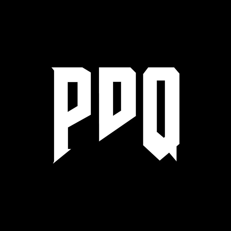 Vector diseño de logotipo de letra pdq para una empresa de tecnología diseño del logotipo pdq combinación de colores blanco y negro pdq logo pdq vector pdq diseño pdq icono pdq alfabeto pdq tipografía diseño del logotipo