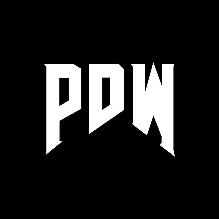 Vector diseño de logotipo de letra pdw para una empresa de tecnología diseño del logotipo pdw combinación de colores blanco y negro pdw logotipo pdw vector pdw diseño del icono pdw alfabeto pdw tipografía diseño del logotipo