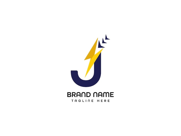 Diseño de logotipo de letra de perno