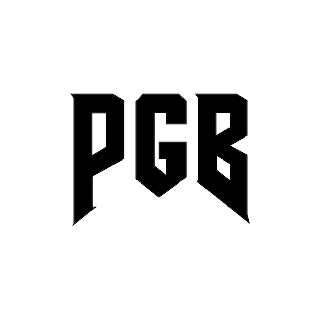 Diseño de logotipo de letra PGB para una empresa de tecnología Diseño del logotipo PGB combinación de colores blanco y negro Logotipo PGB vector PGB Diseño del icono PGB Alfabeto PGB Tipografía diseño del logotipo