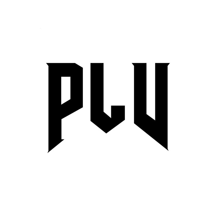 Vector diseño de logotipo de letra plv para una empresa tecnológica diseño del logotipo plv combinación de colores blanco y negro diseño del logotipo plv vector plv diseño del icono plv alfabeto plv tipografía