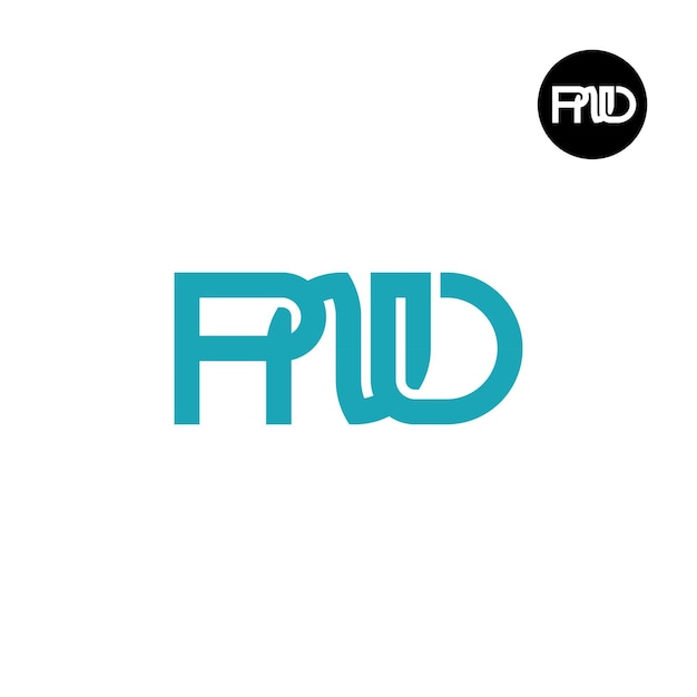 Diseño del logotipo de la letra PND Monograma