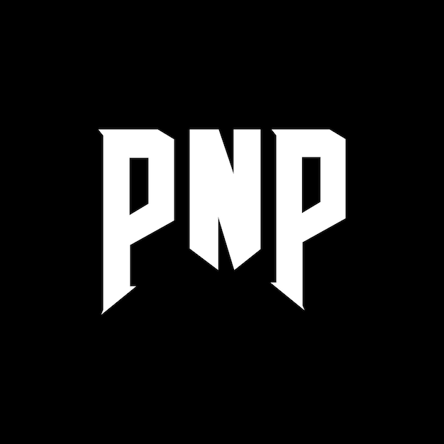 Diseño de logotipo de letra PNP para una empresa de tecnología Diseño del logotipo PNP combinación de colores blanco y negro PNP logo PNP vector PNP diseño PNP icono PNP alfabeto PNP tipografía diseño del logotipo