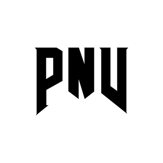 Diseño de logotipo de letra PNV para una empresa de tecnología Diseño del logotipo PNV combinación de colores blanco y negro Logotipo PNV vector diseño PNV icono PNV alfabeto PNV tipografía diseño del logotipo