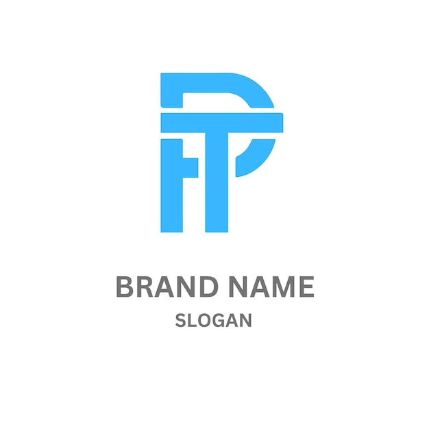 Diseño del logotipo de la letra PT221