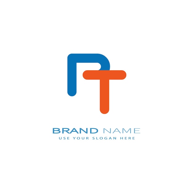 Diseño del logotipo de la letra PT274
