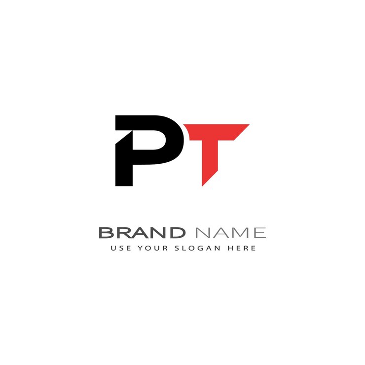 Vector diseño del logotipo de la letra pt277