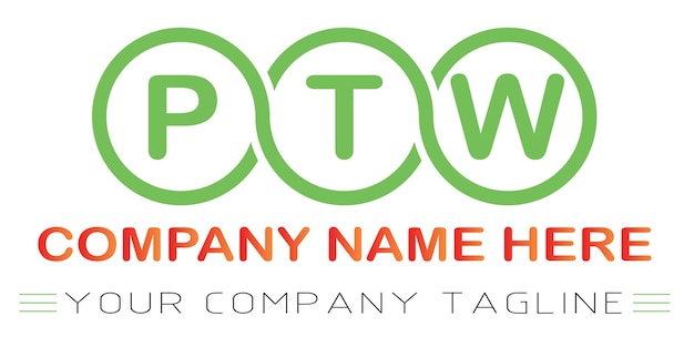 Diseño de logotipo de letra PTT