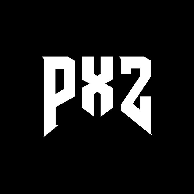 Diseño de logotipo de letra PXZ para una empresa de tecnología Diseño del logotipo PXZ combinación de colores blanco y negro PXZ logo PXZ vector PXZ diseño PXZ icono PXZ alfabeto PXZ tipografía diseño del logotipo
