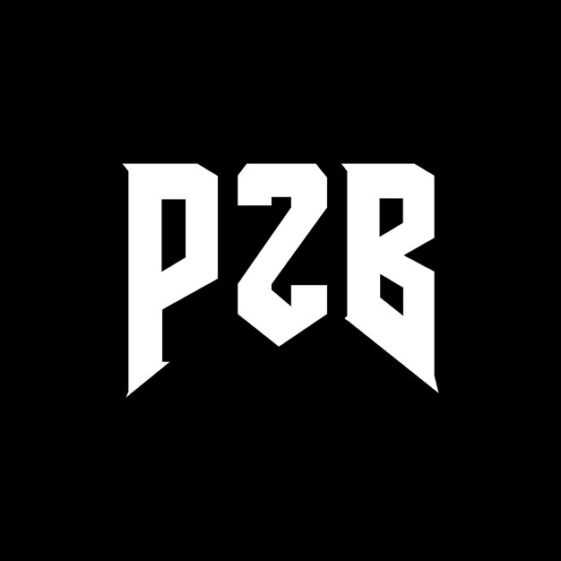 Diseño de logotipo de letra PZB para una empresa de tecnología Diseño del logotipo PZB combinación de colores blanco y negro Diseño del logó PZB Vector PZB Diseño del icono PZB Alfabeto PZB Tipografía Diseño del Logotipo