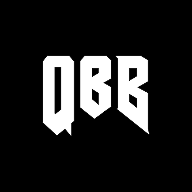 Diseño de logotipo de letra QBB para una empresa de tecnología Diseño del logotipo QBB combinación de colores blanco y negro Logotipo QBB vector diseño QBB icono QBB alfabeto QBB tipografía diseño del logotipo