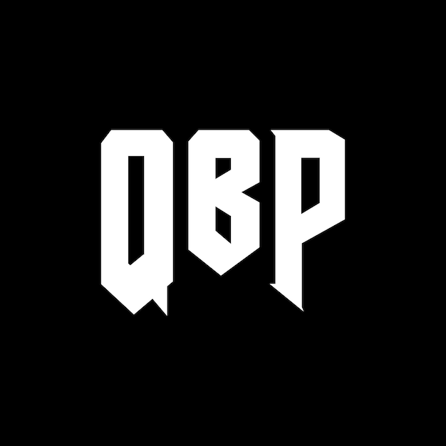 Diseño de logotipo de letra QBP para la compañía de tecnología Diseño de Logotipo QBP combinación de colores blanco y negro Diseño de diseño de logotipo QBP Vector QBP Icon QBP Alfabeto QBP Tipografía