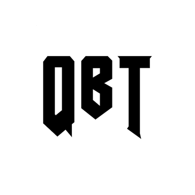 Diseño de logotipo de letra QBT para una empresa de tecnología Diseño de Logotipo QBT combinación de colores blanco y negro Logotipo QTB Vector Diseño QBT Icono QBT Alfabeto QBT Tipografía Diseño del logotipo