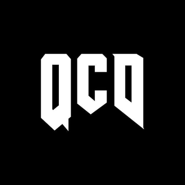 Diseño de logotipo de letra QCD para una empresa de tecnología Diseño del logotipo QCD combinación de colores blanco y negro Logotipo QCD vector diseño QCD icono alfabeto QCD tipografía diseño del logotipo