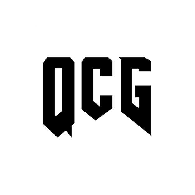 Diseño de logotipo de letra QCG para una empresa de tecnología Diseño de Logotipo QCG combinación de colores blanco y negro Logotipo QGC vector diseño QCG icono alfabeto QCG tipografía diseño de logotipo QCG