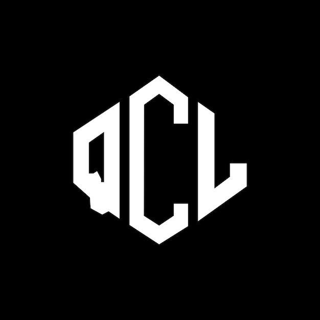 Diseño de logotipo de letra qcl con forma de polígono qcl polígono y forma de cubo diseño de logotipo qcl hexágono modelo de logotipo vectorial colores blanco y negro qcl monograma negocio y logotipo de bienes raíces