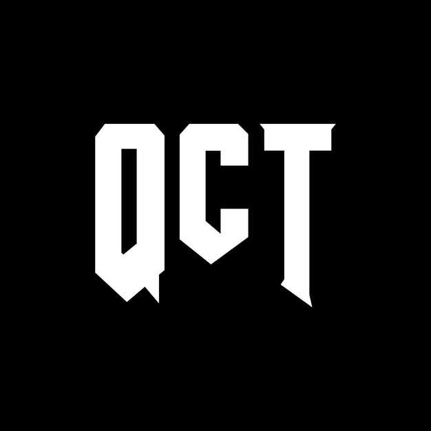 Diseño de logotipo de letra QCT para una empresa de tecnología Diseño de diseño de logotipo QCT combinación de colores blanco y negro Diseño de símbolo QCT Vector QCT Diseño de icono QCT Alfabeto QCT Tipo de diseño del logotipo