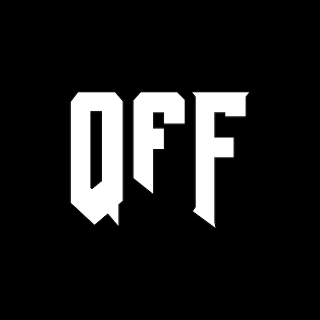 Diseño de logotipo de letra QFF para una empresa de tecnología Diseño del logotipo QFF combinación de colores blanco y negro Logotipo QFF vector diseño QFF icono QFF alfabeto QFF tipografía diseño del logotipo