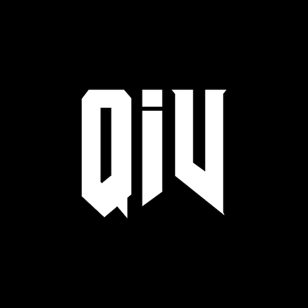 Diseño de logotipo de letra QIV para una empresa de tecnología Diseño del logotipo QIV combinación de colores blanco y negro Logotipo QIV vector diseño QIV icono QIV alfabeto QIV tipografía diseño del logotipo