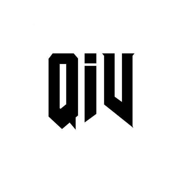 Diseño de logotipo de letra QIV para una empresa de tecnología Diseño del logotipo QIV combinación de colores blanco y negro Logotipo QIV vector diseño QIV icono QIV alfabeto QIV tipografía diseño del logotipo