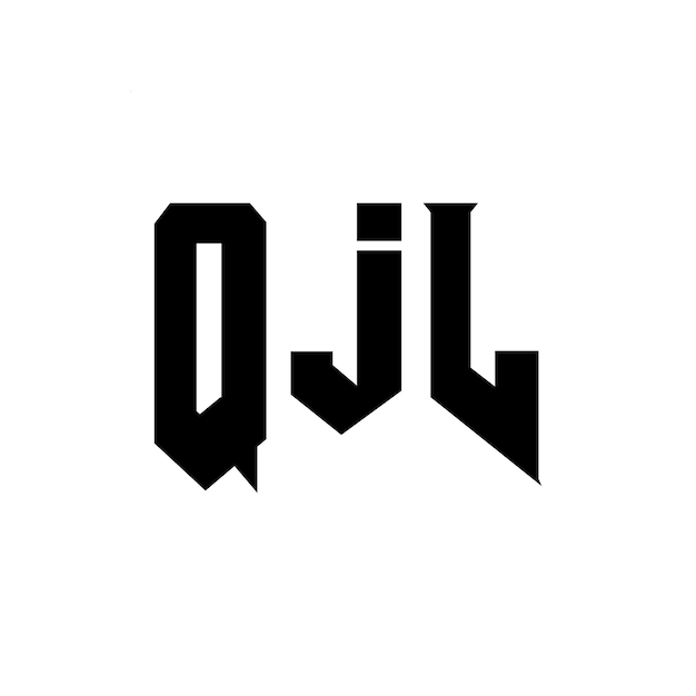 Diseño de logotipo de letra QJL para una empresa de tecnología Diseño del logotipo QJL Combinación de colores blanco y negro Logo QJL Vector QJL Diseño del icono QJL Alfabeto QJL Tipo de diseño del logotipo