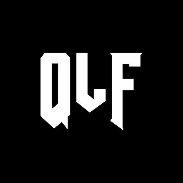Diseño de logotipo de letra QLF para una empresa de tecnología Diseño del logotipo QLF combinación de colores blanco y negro Logotipo QLf vector QLF Diseño del icono QLF Alfabeto QLF Tipo de diseño del logotipo
