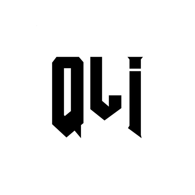 Diseño de logotipo de letra QLI para una empresa de tecnología Diseño del logotipo QLI combinación de colores blanco y negro Logotipo QLI Vector Diseño QLI Icono QLI Alfabeto QLI Tipo de diseño de logotipo