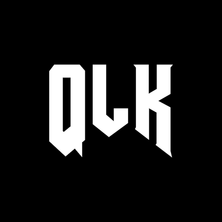 Vector diseño de logotipo de letra qlk para una empresa de tecnología diseño del logotipo qlk combinación de colores blanco y negro diseño del logó qlk vector qlk diseño del icono qlk alfabeto qlk tipo de diseño del logotipo