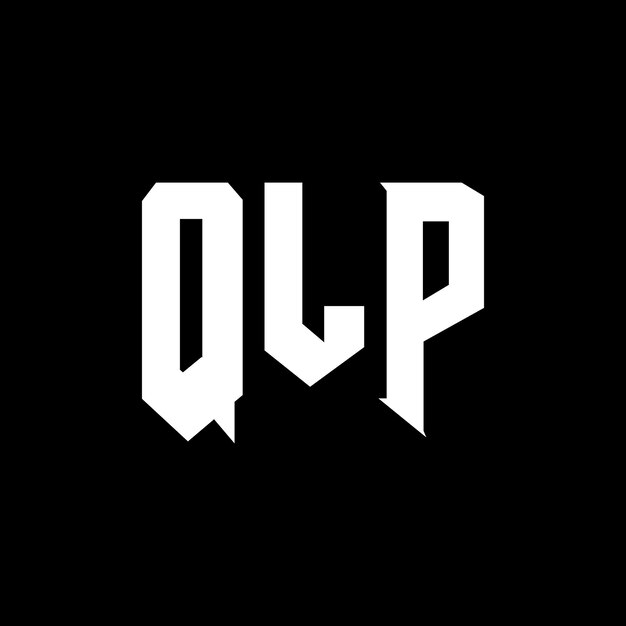 Diseño de logotipo de letra QLP para una empresa de tecnología Diseño del logotipo QLP combinación de colores blanco y negro Logotipo QLP vector QLP diseño Icono QLP alfabeto QLP tipografía diseño del logotipo