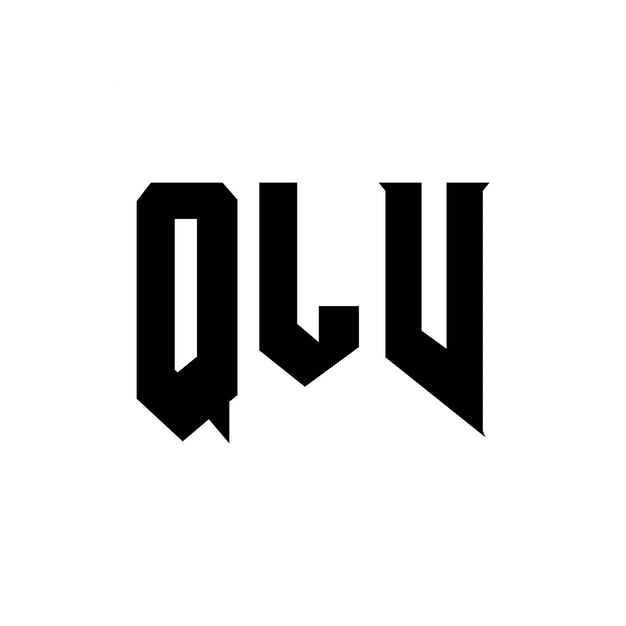 Diseño de logotipo de letra QLV para una empresa de tecnología Diseño del logotipo QLV combinación de colores blanco y negro Logotipo QLV vector diseño QLV icono QLV alfabeto QLV tipografía diseño del logotipo