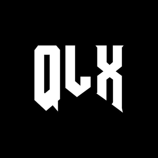 Diseño de logotipo de letra QLX para una empresa de tecnología Diseño de Logotipo QLX combinación de colores blanco y negro Diseño de diseño de logotipo QL X Vector QL X Icono QL X Alfabeto QL X Tipografía