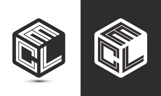 Vector diseño del logotipo de la letra qmc con ilustrador logotipo del cubo logotipo vectorial estilo de superposición de fuentes de alfabeto moderno