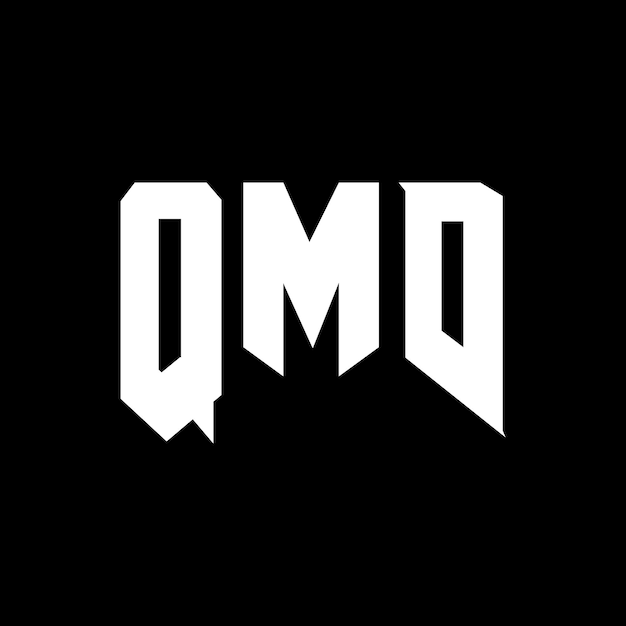 Diseño de logotipo de letra QMD para una empresa de tecnología Diseño de Logotipo QMD combinación de colores blanco y negro Logotipo QDM Vector Diseño QMD Icono QMD Alfabeto QMD Tipografía Diseño del logotipo