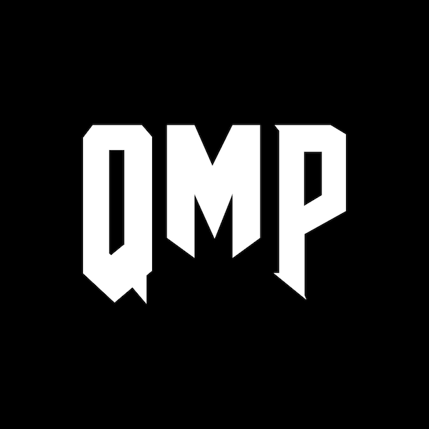 Diseño de logotipo de letra QMP para una empresa de tecnología Diseño del logotipo QMP combinación de colores blanco y negro Logotipo QMP vector diseño QMP icono QMP alfabeto diseño del logotipo de tipografía QMP