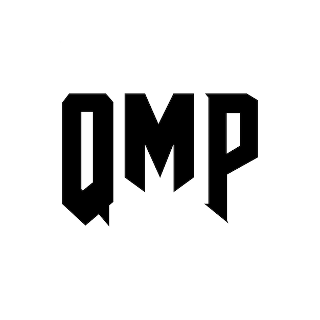 Diseño de logotipo de letra QMP para una empresa de tecnología Diseño del logotipo QMP combinación de colores blanco y negro Logotipo QMP vector diseño QMP icono QMP alfabeto diseño del logotipo de tipografía QMP