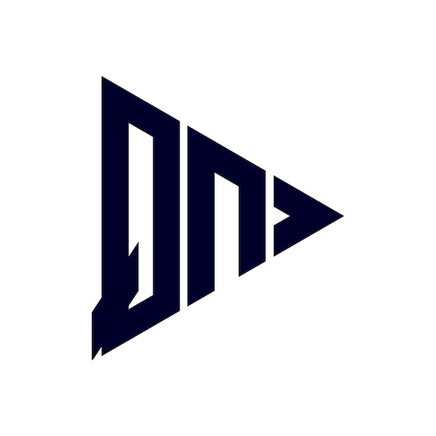 Diseño del logotipo de la letra qn
