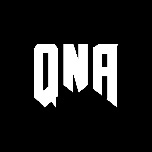 Diseño de logotipo de letra QNA para una empresa de tecnología Diseño de Logotipo QNA combinación de colores blanco y negro Diseño de diseño de logotipo QNA Icono QNA Vector QNA Alfabeto QNA Tipografía